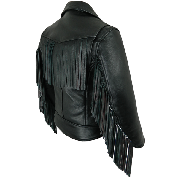 ladies-elite-fringed-black-leather-jacket-fineskinsleather